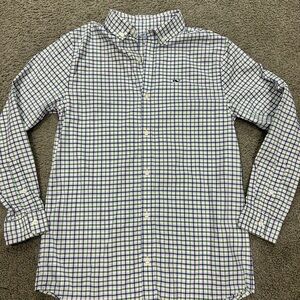 Vineyard Vines On-The-Go Performance  Button Down Shirt, Boys M (12-14)
